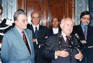 Delegazione della Filarmonica Sestrese, in occasione del 150° anniversario di fondazione