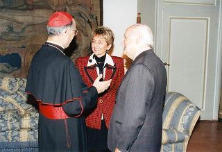 Visita del Presidente della Repubblica Oscar Luigi Scalfaro alla città di Firenze: incontro con Sua Eccellenza Rev.ma il cardinale Silvano Piovanelli