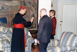 Visita del Presidente della Repubblica Oscar Luigi Scalfaro alla città di Firenze: incontro con Sua Eccellenza Rev.ma il cardinale Silvano Piovanelli