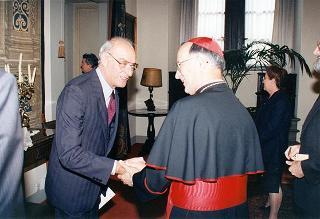 Visita del Presidente della Repubblica Oscar Luigi Scalfaro alla città di Firenze: incontro con Sua Eccellenza Rev.ma il cardinale Silvano Piovanelli