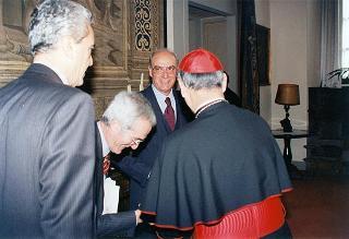 Visita del Presidente della Repubblica Oscar Luigi Scalfaro alla città di Firenze: incontro con Sua Eccellenza Rev.ma il cardinale Silvano Piovanelli