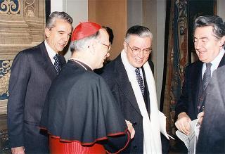 Visita del Presidente della Repubblica Oscar Luigi Scalfaro alla città di Firenze: incontro con Sua Eccellenza Rev.ma il cardinale Silvano Piovanelli