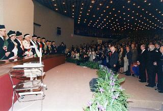 Visita del Presidente della Repubblica Oscar Luigi Scalfaro alla città di Firenze: intervento alla cerimonia di inaugurazione dell'anno accademico 1995-1996 dell'Università degli Studi di Firenze