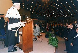 Visita del Presidente della Repubblica Oscar Luigi Scalfaro alla città di Firenze: intervento alla cerimonia di inaugurazione dell'anno accademico 1995-1996 dell'Università degli Studi di Firenze