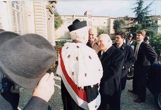 Visita del Presidente della Repubblica Oscar Luigi Scalfaro alla città di Firenze: intervento alla cerimonia di inaugurazione dell'anno accademico 1995-1996 dell'Università degli Studi di Firenze