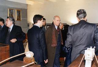 Visita del Presidente della Repubblica Oscar Luigi Scalfaro alla città di Firenze: visita  al Museo Opificio delle pietre dure