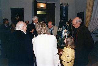 Visita del Presidente della Repubblica Oscar Luigi Scalfaro alla città di Firenze: visita  al Museo Opificio delle pietre dure