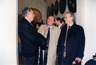 Visita del Presidente della Repubblica Oscar Luigi Scalfaro alla città di Firenze: visita  al Museo Opificio delle pietre dure