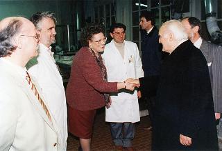 Visita del Presidente della Repubblica Oscar Luigi Scalfaro alla città di Firenze: visita  al Museo Opificio delle pietre dure