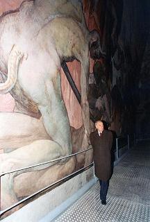 Visita del Presidente della Repubblica Oscar Luigi Scalfaro alla città di Firenze: visita ai lavori di restauro della Chiesa di S. Maria del Fiore e degli affreschi della Cupola del Brunelleschi