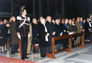 Intervento del Presidente della Repubblica alla cerimonia celebrativa della ricorrenza di S. Barbara, patrona della Marina Militare nella Basilica di S. Maria degli Angeli a Roma