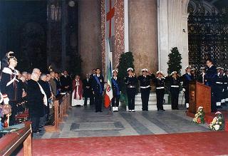 Intervento del Presidente della Repubblica alla cerimonia celebrativa della ricorrenza di S. Barbara, patrona della Marina Militare nella Basilica di S. Maria degli Angeli a Roma
