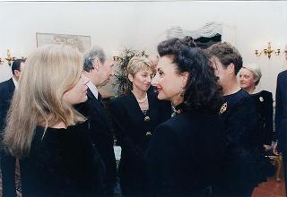 Incontro del Presidente della Repubblica Oscar Luigi Scalfaro con il Presidente della Repubblica di Bulgaria Jelev e signora Jelev. Successivo pranzo nel Belvedere al Torrino, al termine concerto eseguito dal Quartetto Santa Cecilia nella Sala degli specchi