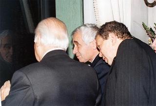 Incontro del Presidente della Repubblica Oscar Luigi Scalfaro con il Presidente della Repubblica di Bulgaria Jelev e signora Jelev. Successivo pranzo nel Belvedere al Torrino, al termine concerto eseguito dal Quartetto Santa Cecilia nella Sala degli specchi