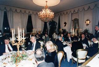Incontro del Presidente della Repubblica Oscar Luigi Scalfaro con il Presidente della Repubblica di Bulgaria Jelev e signora Jelev. Successivo pranzo nel Belvedere al Torrino, al termine concerto eseguito dal Quartetto Santa Cecilia nella Sala degli specchi