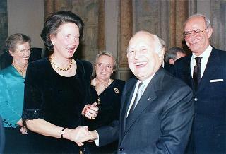 Incontro del Presidente della Repubblica Oscar Luigi Scalfaro con il Presidente della Repubblica di Bulgaria Jelev e signora Jelev. Successivo pranzo nel Belvedere al Torrino, al termine concerto eseguito dal Quartetto Santa Cecilia nella Sala degli specchi