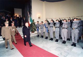 Intervento del Presidente della Repubblica all'inaugurazione dell'anno accademico della Scuola di polizia tributaria della Guardia di finanza