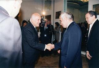 Intervento del Presidente della Repubblica al ricevimento di restituzione offerto dal Presidente della Repubblica di Bulgaria e signora Jelev presso l'Ambasciata della Repubblica di Bulgaria a Roma