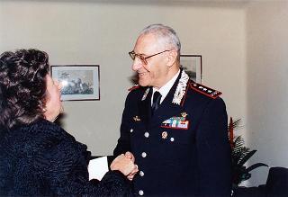 Intervento del Presidente della Repubblica all'esibizione delle Bande musicali della Polizia di Stato, dell'Arma dei Carabinieri e della Guardia di Finanza, nell'ambito dell'iniziativa benefica denominata "Telethon" presso l' Auditorium di Santa Cecilia a Roma