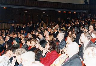 Intervento del Presidente della Repubblica all'esibizione delle Bande musicali della Polizia di Stato, dell'Arma dei Carabinieri e della Guardia di Finanza, nell'ambito dell'iniziativa benefica denominata "Telethon" presso l' Auditorium di Santa Cecilia a Roma