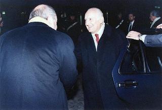 Intervento del Presidente della Repubblica, unitamente con il Presidente tedesco Herzog, alla cerimonia inaugurale della Mostra storico-documentaria "Federico II e l'Italia: percorsi, luoghi, segni e strumenti" nella Chiesa di S. Marco e Palazzo Venezia a Roma