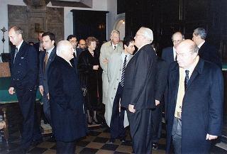 Intervento del Presidente della Repubblica, unitamente con il Presidente tedesco Herzog, alla cerimonia inaugurale della Mostra storico-documentaria "Federico II e l'Italia: percorsi, luoghi, segni e strumenti" nella Chiesa di S. Marco e Palazzo Venezia a Roma