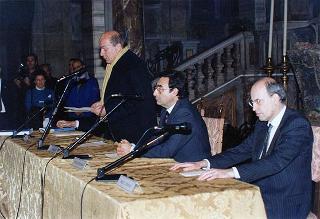 Intervento del Presidente della Repubblica, unitamente con il Presidente tedesco Herzog, alla cerimonia inaugurale della Mostra storico-documentaria "Federico II e l'Italia: percorsi, luoghi, segni e strumenti" nella Chiesa di S. Marco e Palazzo Venezia a Roma