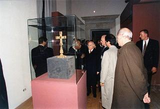 Intervento del Presidente della Repubblica, unitamente con il Presidente tedesco Herzog, alla cerimonia inaugurale della Mostra storico-documentaria "Federico II e l'Italia: percorsi, luoghi, segni e strumenti" nella Chiesa di S. Marco e Palazzo Venezia a Roma