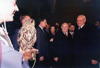 Intervento del Presidente della Repubblica, unitamente con il Presidente tedesco Herzog, alla cerimonia inaugurale della Mostra storico-documentaria "Federico II e l'Italia: percorsi, luoghi, segni e strumenti" nella Chiesa di S. Marco e Palazzo Venezia a Roma