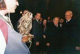 Intervento del Presidente della Repubblica, unitamente con il Presidente tedesco Herzog, alla cerimonia inaugurale della Mostra storico-documentaria "Federico II e l'Italia: percorsi, luoghi, segni e strumenti" nella Chiesa di S. Marco e Palazzo Venezia a Roma