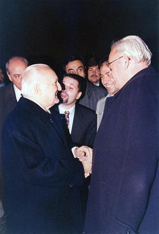 Intervento del Presidente della Repubblica, unitamente con il Presidente tedesco Herzog, alla cerimonia inaugurale della Mostra storico-documentaria "Federico II e l'Italia: percorsi, luoghi, segni e strumenti" nella Chiesa di S. Marco e Palazzo Venezia a Roma