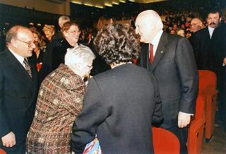 Intervento del Presidente della Repubblica al concerto per il Natale e la Pace dell'Orchestra dell'Accademia Nazionale di Santa Cecilia nell'Auditorio di Via della Conciliazione (Roma)