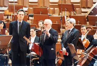Intervento del Presidente della Repubblica al concerto per il Natale e la Pace dell'Orchestra dell'Accademia Nazionale di Santa Cecilia nell'Auditorio di Via della Conciliazione (Roma)