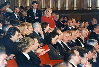 Intervento del Presidente della Repubblica al concerto per il Natale e la Pace dell'Orchestra dell'Accademia Nazionale di Santa Cecilia nell'Auditorio di Via della Conciliazione (Roma)