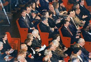 Intervento del Presidente della Repubblica al concerto per il Natale e la Pace dell'Orchestra dell'Accademia Nazionale di Santa Cecilia nell'Auditorio di Via della Conciliazione (Roma)