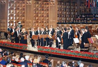 Intervento del Presidente della Repubblica al concerto per il Natale e la Pace dell'Orchestra dell'Accademia Nazionale di Santa Cecilia nell'Auditorio di Via della Conciliazione (Roma)