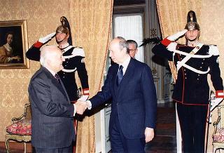 Dimissioni del Capo del Governo Lamberto Dini