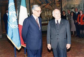 Colazione in onore del Segretario Generale dell'ONU e della signora Boutros-Ghali - Belvedere al Torrino -
