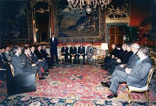 Componenti della Presidenza d'onore del Comitato per la promozione della candidatura "Roma 2004" per i Giochi della XXVIII Olimpiade