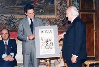 Componenti della Presidenza d'onore del Comitato per la promozione della candidatura "Roma 2004" per i Giochi della XXVIII Olimpiade