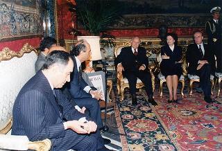 Componenti della Presidenza d'onore del Comitato per la promozione della candidatura "Roma 2004" per i Giochi della XXVIII Olimpiade
