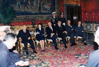 Componenti della Presidenza d'onore del Comitato per la promozione della candidatura "Roma 2004" per i Giochi della XXVIII Olimpiade