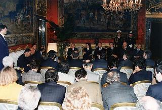 Componenti della Presidenza d'onore del Comitato per la promozione della candidatura "Roma 2004" per i Giochi della XXVIII Olimpiade