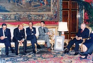 Componenti della Presidenza d'onore del Comitato per la promozione della candidatura "Roma 2004" per i Giochi della XXVIII Olimpiade