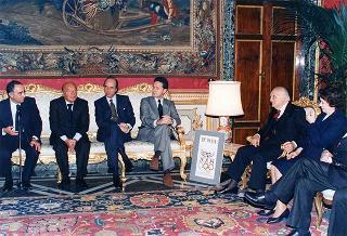 Componenti della Presidenza d'onore del Comitato per la promozione della candidatura "Roma 2004" per i Giochi della XXVIII Olimpiade