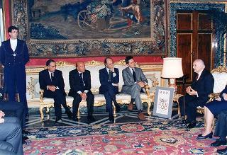Componenti della Presidenza d'onore del Comitato per la promozione della candidatura "Roma 2004" per i Giochi della XXVIII Olimpiade