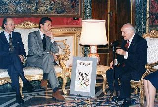 Componenti della Presidenza d'onore del Comitato per la promozione della candidatura "Roma 2004" per i Giochi della XXVIII Olimpiade