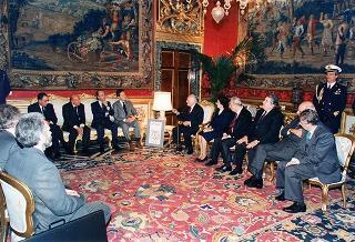 Componenti della Presidenza d'onore del Comitato per la promozione della candidatura "Roma 2004" per i Giochi della XXVIII Olimpiade