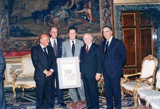 Componenti della Presidenza d'onore del Comitato per la promozione della candidatura "Roma 2004" per i Giochi della XXVIII Olimpiade