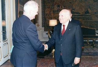 Incontro del Presidente della Repubblica Oscar Luigi Scalfaro con John Bruton, primo ministro d'Irlanda